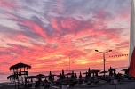 Albania - lodziarnia na plaży, przy promenadzie w Durres