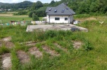 Działka budowlana, rozpoczęty projekt budowlany, rekreacja indywidualna, staw, bieszczady