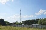 Działka inwestycyjna z masztem i nadajnikami bts