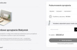 Gotowa aplikacja webowa + strona internetowa dla firmy sprzątającej