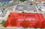 Hala 400m2, powierzchnia sklepowa 100m2, powierzchnia biurowa 80m2, 7786m2