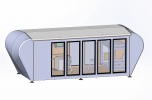 Projekt innowacyjny mini-hotelu /domku mobilnego całorocznego rozkładanego