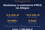 Sprzedam rentowny e-commerce fmcg na Allegro (obrót ok. 2,3 mln zł netto rocznie)