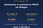 Sprzedam rentowny e-commerce FMCG na Allegro (obrót ok. 2,3 mln zł netto rocznie)